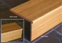 Bamboo Flooring Stair Tread & Riser: Organic Vertical Mocha