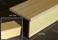 Bamboo Flooring Stair Tread & Riser: Organic Vertical Natural